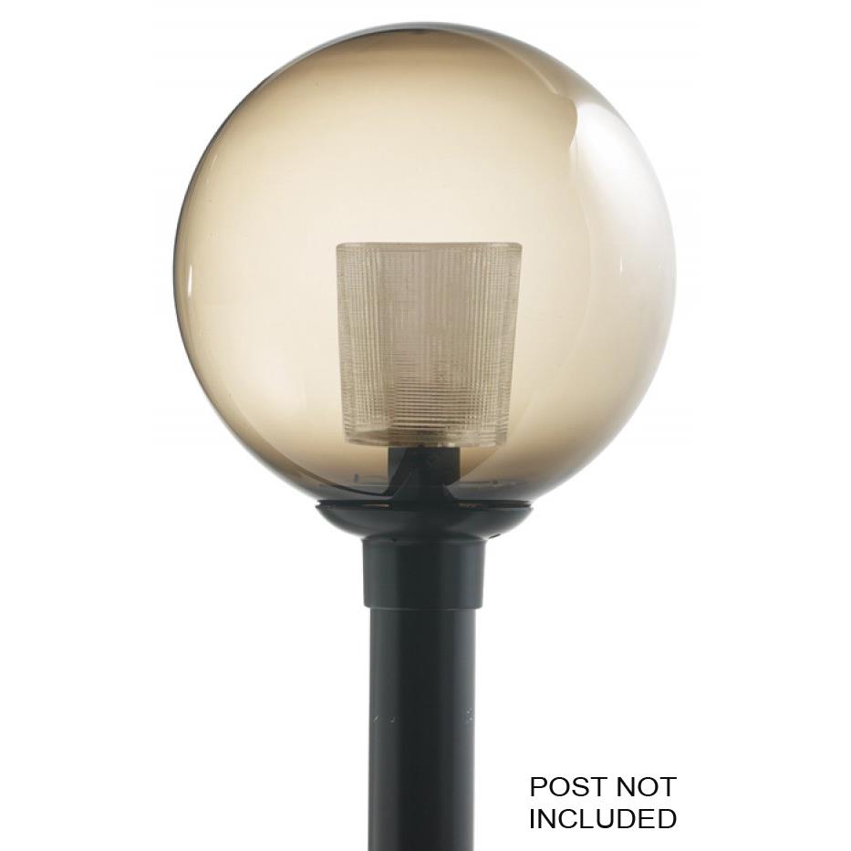 Wave Lighting 2003SM-WH Globe & Acorn Post Top in White